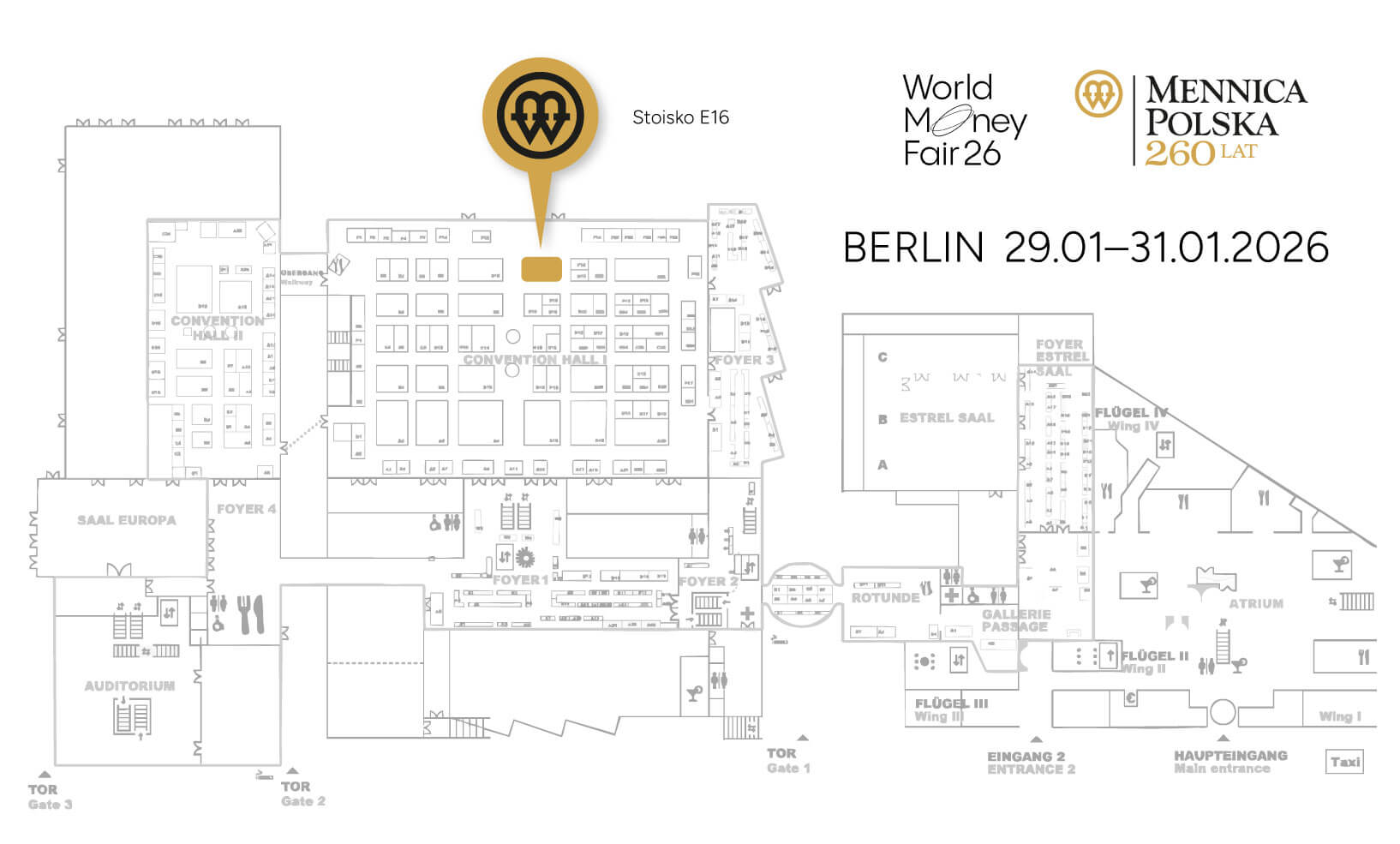 World Money Fair map / booth location