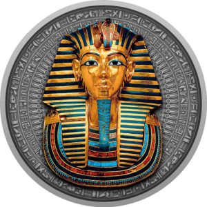 Maska Tutanchamona, rewers