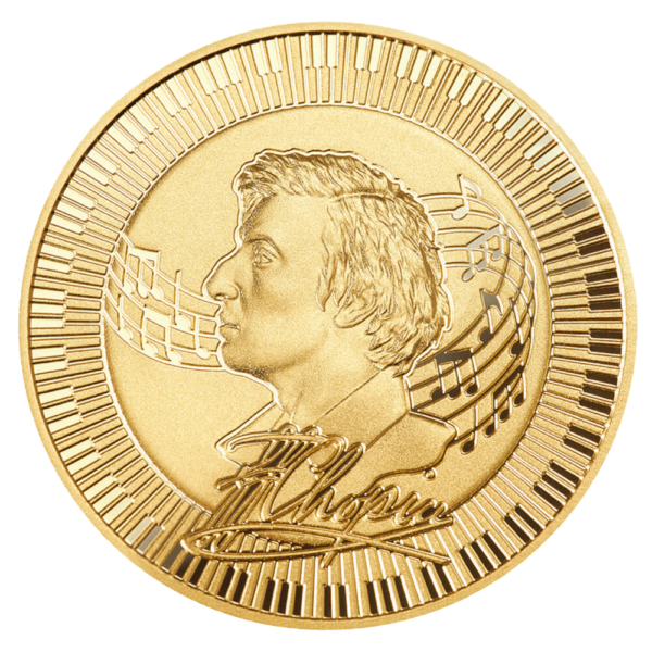 Fryderyk Chopin 1 oz – Złota moneta bulionowa