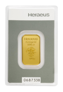 Sztabka Złota - Heraeus - 100 g