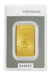 Sztabka Złota - Heraeus - 20 g