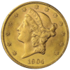 Złota moneta dwudziestodolarowa Liberty Head, różne roczniki