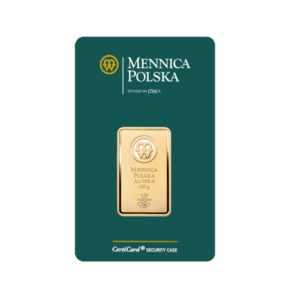 Sztabka Złota - Mennica Polska - 100 g