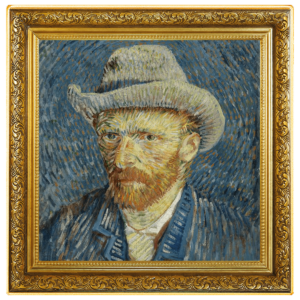 Autoportret w szarym filcowym kapeluszu, 1 dolar, Seria: Vincent van Gogh, rewers