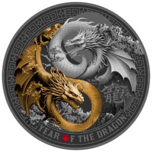Rok Smoka, 500 franków CFA, Seria: Kalendarz Chiński, rewers