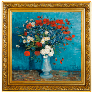 Wazon z chabrami, 1 dolar, Seria: Vincent van Gogh, rewers