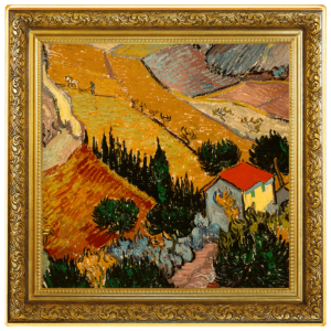 Dolina z oraczem widzianym z góry, 1 dolar, Seria: Vincent van Gogh, rewers