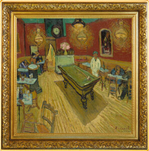 Nocna kawiarnia, 1 dolar, Seria: Vincent van Gogh, pudełko, rewers