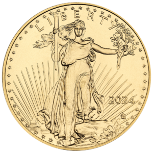 Amerykański Orzeł 1 oz - Złota moneta bulionowa American Gold Eagle, rewers