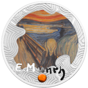 Edvard Munch, Krzyk, 500 franków CFA, rewers