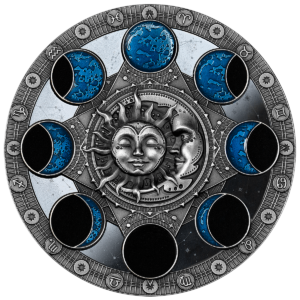 Kalendarz Księżycowy, 2 dolary, rewers