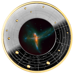 Galaktyka Tryplet dzwoneczka, 500 franków CFA, Seria: Galaktyki, rewers