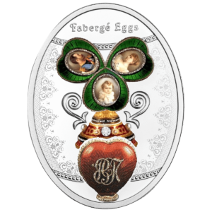 Jajo różowoliliowe, 1 dolar, Seria: Jaja Faberge, rewers