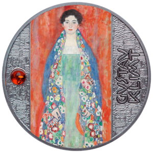 Gustav Klimt, Portret Panny Lieser, 500 franków CFA, rewers
