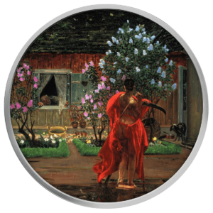 Jacek Malczewski, Thanatos, 500 franków CFA, rewers