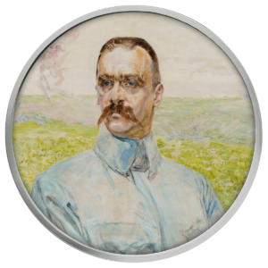 Jacek Malczewski, Portret Józefa Piłsudskiego, 500 franków CFA, rewers