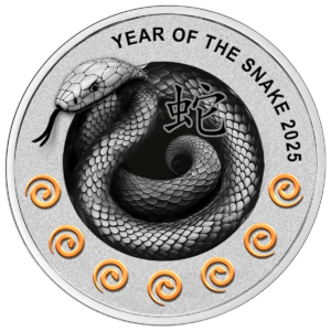 Rok Węża, 1 dolar, Seria: Kalendarz Chiński, rewers