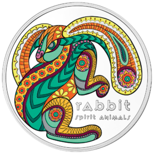 Królik, 1 dolar, Seria: Zwierzęta mocy, rewers