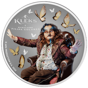 Kleks i wynalazek Filipa Golarza, "Akademia Pana Kleksa", 1 dolar, rewers