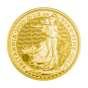 Britannia 1/2 oz - Złota moneta bulionowa, rewers