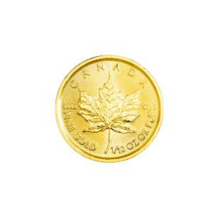 Liść Klonowy 1/10 oz - Złota moneta bulionowa Maple Leaf, awers