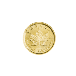 Liść Klonowy 1/20 oz - Złota moneta bulionowa Maple Leaf, awers