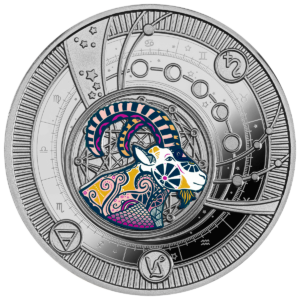 Koziorożec, 500 franków CFA, Seria: Znaki Zodiaku, rewers