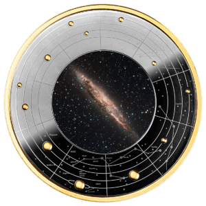 Galaktyka Aktywna NGC 4945, 500 franków CFA, Seria: Galaktyki