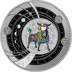 Byk, 500 franków CFA, Seria: Znaki Zodiaku, rewers