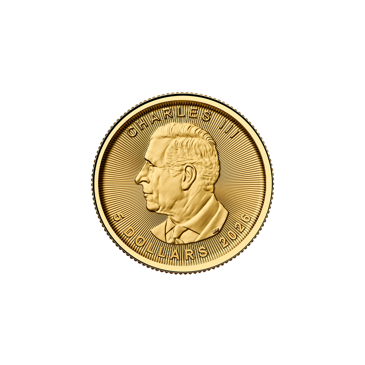 Liść Klonowy 1/10 oz - Złota moneta bulionowa Maple Leaf (Rocznik 2026), awers