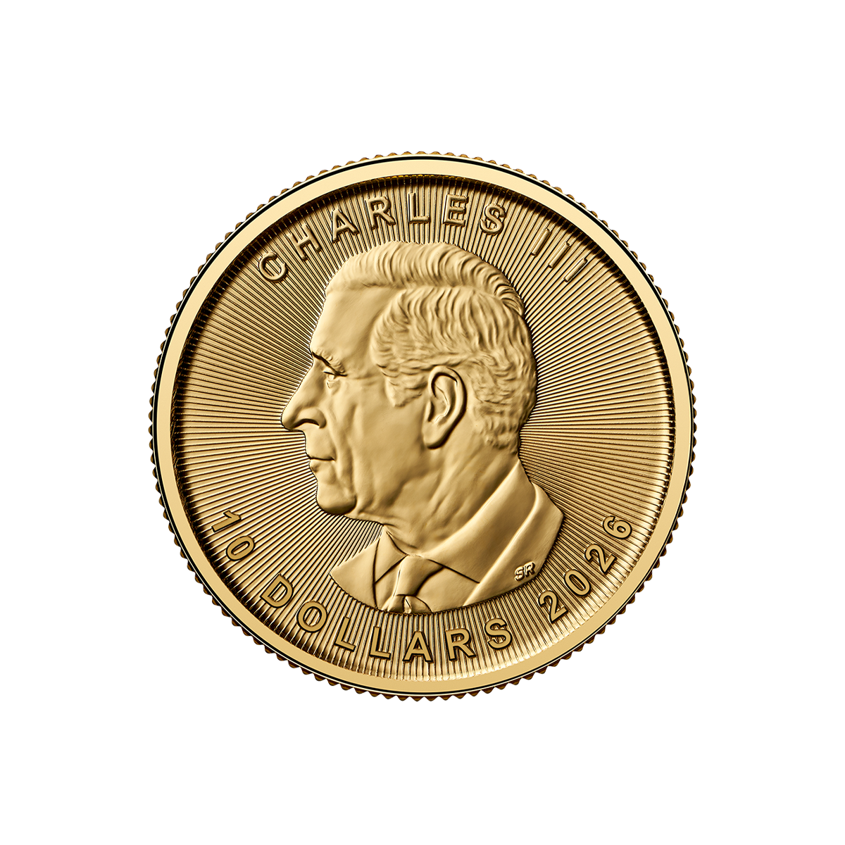 Liść Klonowy 1/4 oz - Złota moneta bulionowa Maple Leaf (Rocznik 2026), rewers