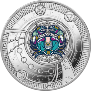 Rak, 500 franków CFA, Seria: Znaki Zodiaku, rewers