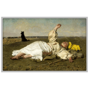 Józef Chełmoński, Babie lato, 500 franków CFA, rewers