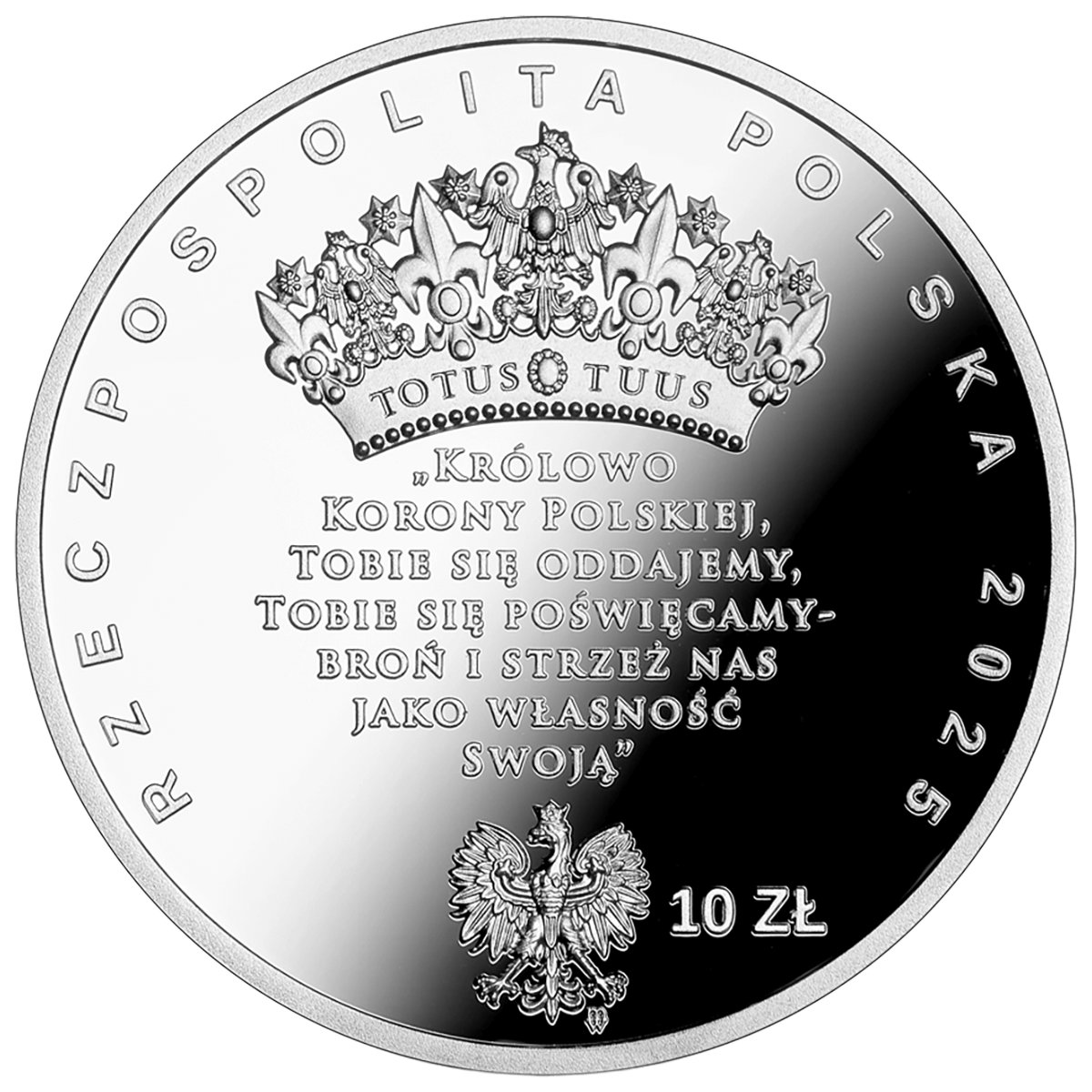 Jasna Góra – duchowa stolica Polski, 10 złotych, Seria: W Polskę wierzę, awers