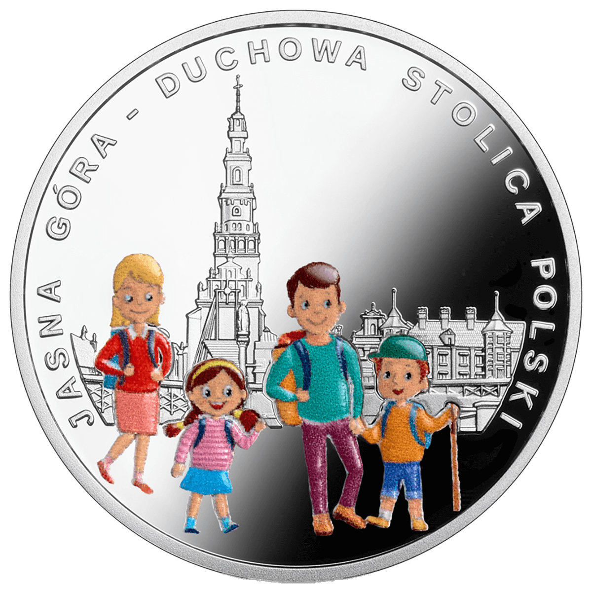 Jasna Góra – duchowa stolica Polski, 10 złotych, Seria: W Polskę wierzę, rewers