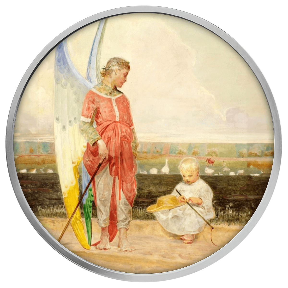 Anioł-i-pastuszek Jacek Malczewski, Anioł i pastuszek, 500 franków CFA