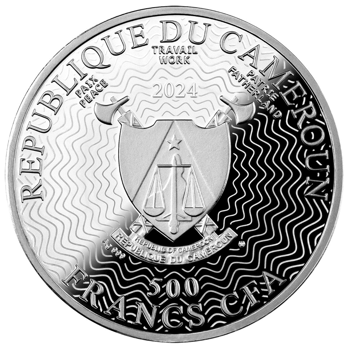 Apatura iris_obverse Apatura Iris, 500 franków CFA, awers