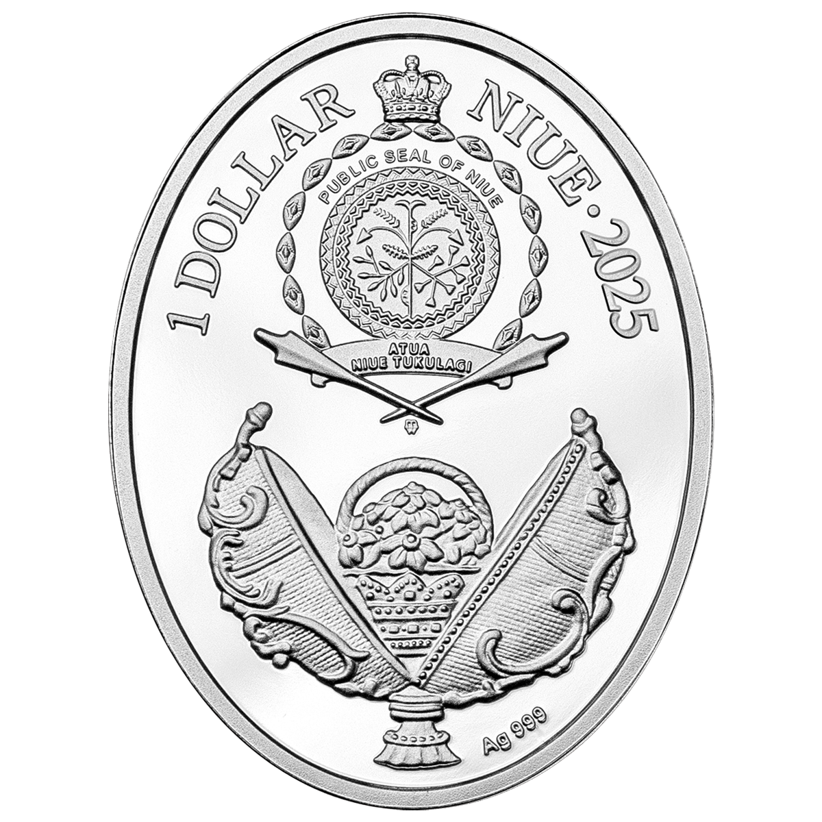 Jajo z drzewkiem pomarańczy, 1 dolar, Seria: Jaja Faberge, awers