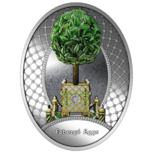 Jajo z drzewkiem pomarańczy, 1 dolar, Seria: Jaja Faberge, rewers