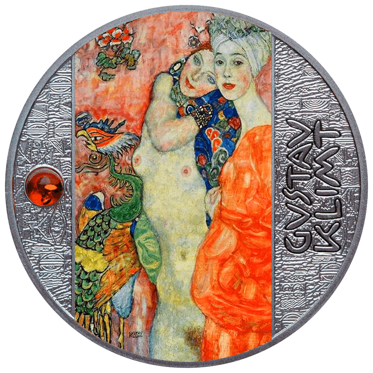 Gustav Klimt, Przyjaciółki, 500 franków CFA, rewers