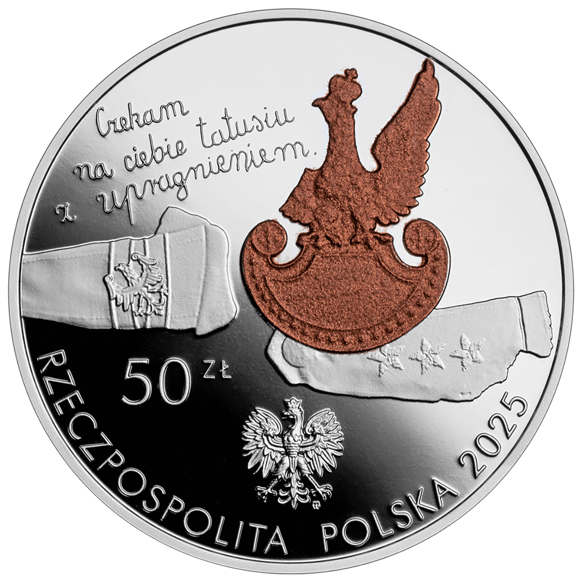 85. rocznica zbrodni katyńskiej, 50 złotych, awers