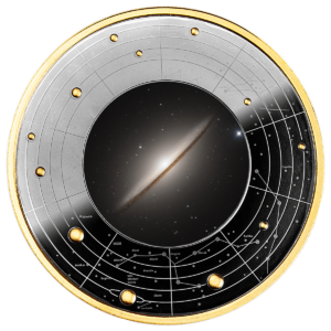 Galaktyka Sombrero, 500 franków CFA, Seria: Galaktyki, rewers