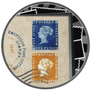 Znaczek Mauritius Post Office, 500 franków CFA, Seria: Najdroższe znaczki świata, rewers