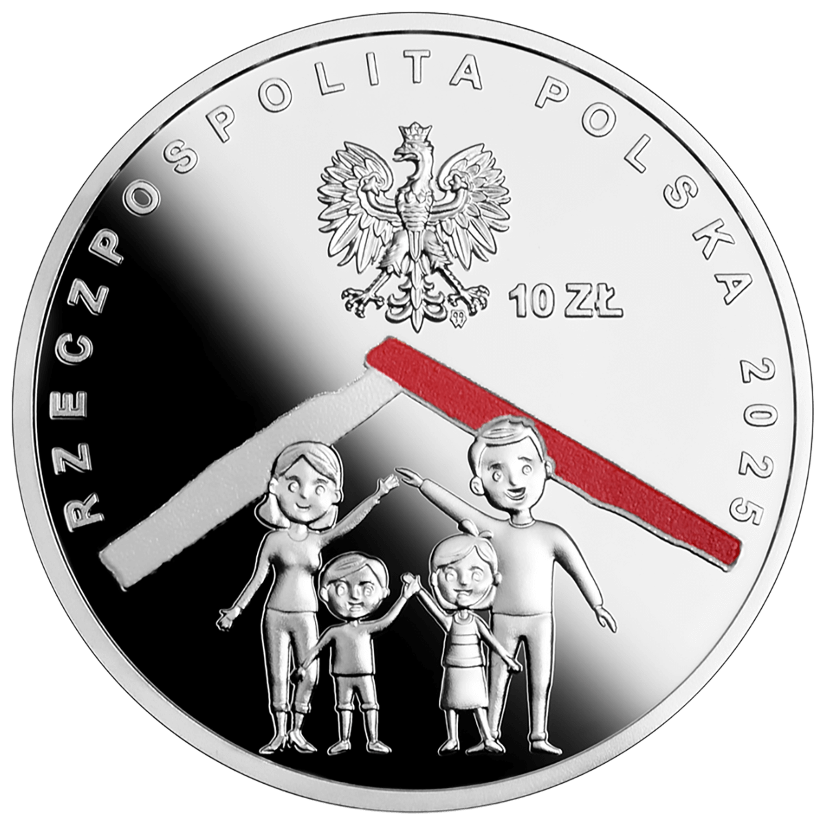 Pieśń "Rota", 10 złotych, Seria: W Polskę wierzę, awers