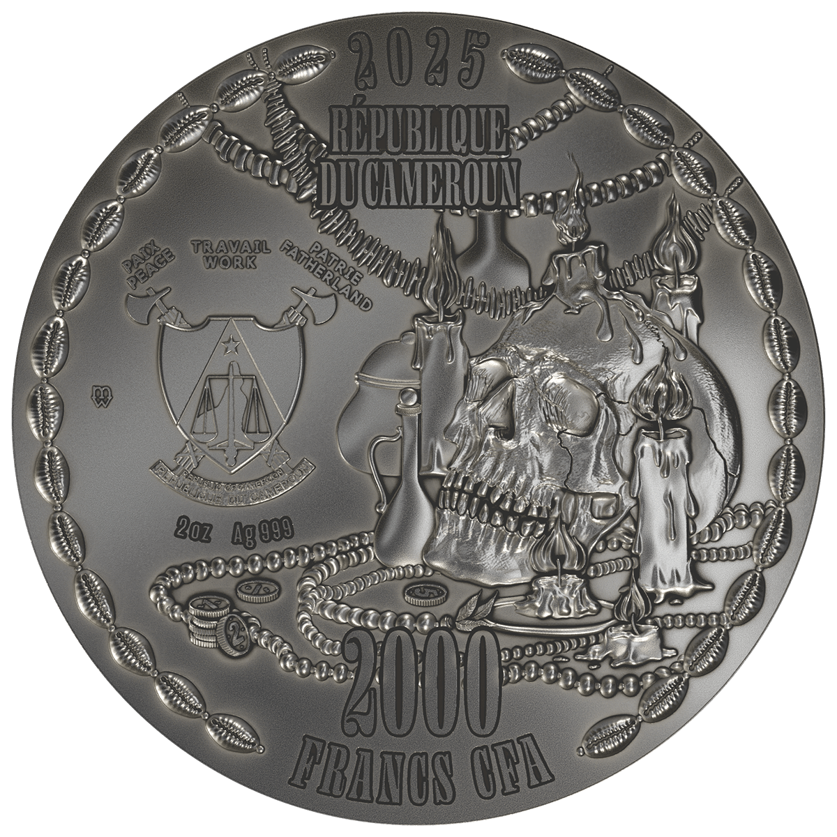 Baron Samedi - obverse Baron Samedi, 2000 franków CFA, awers