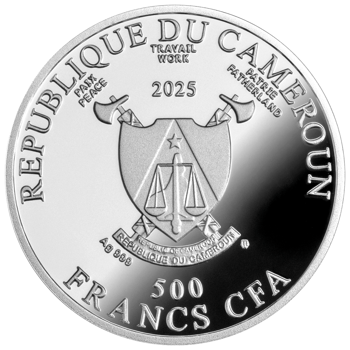 Winner Takes All - obverse Winner Takes All, 500 franków CFA, awers