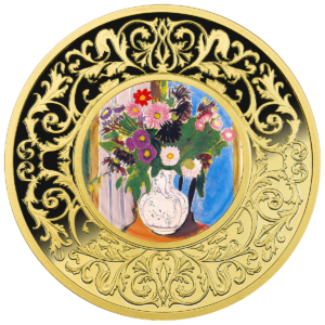 Henri Matisse, Wazon z kwiatami, 500 franków CFA, Seria: Kwiaty w malarstwie, rewers