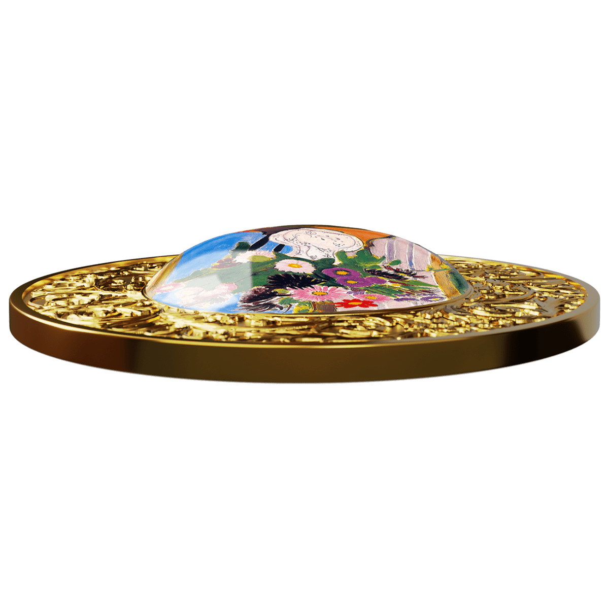 Henri_Matisse_reverse (2) Henri Matisse, Wazon z kwiatami, 500 franków CFA, Seria: Kwiaty w malarstwie, rewers