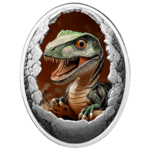 Tyranozaur, 500 franków CFA, Seria: Dinozaury, rewers