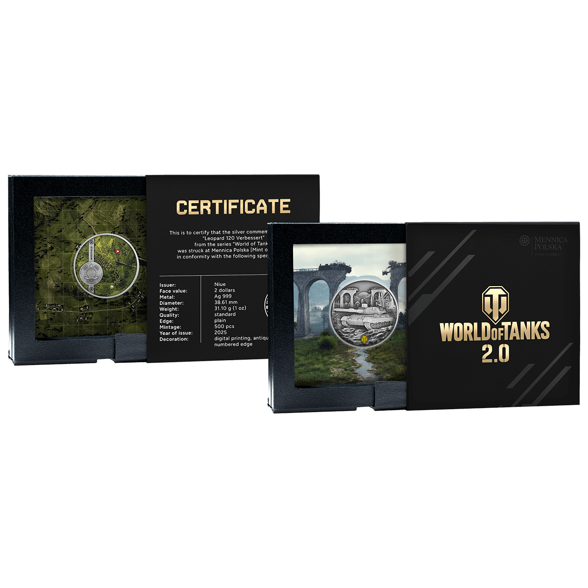 WoT_Leopard_box_3 Leopard 120 Verbessert, World of Tanks, 2 dolary, pudełko z certyfikatem